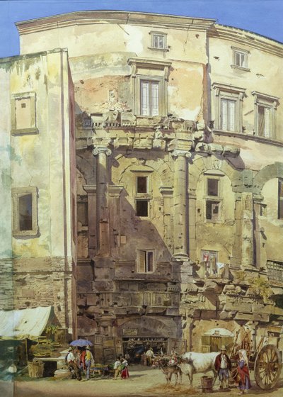 Theatre of Marcellus, Rome by Thomas Hartley Cromek